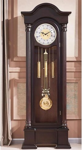 Grandfather Clocks Wooden Mantel Clock Vintage Unique Silent Imitation Mechanical Gear Home Decor Bedroom Ornaments in Saudi Arabia