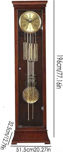 Grandfather Clocks Vintage Floor Clock, Retro Lightly Distressed, Vertical Home Decor, Aged Nickel Finish Pendulum in Kuwait