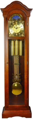 Grandfather Clocks Golden Clock, Retro Vintage Non-Ticking Alarm Battery Operated Silent Quartz Movement HD Glass for Bedroom Living Room Indoor Decoration in Kuwait