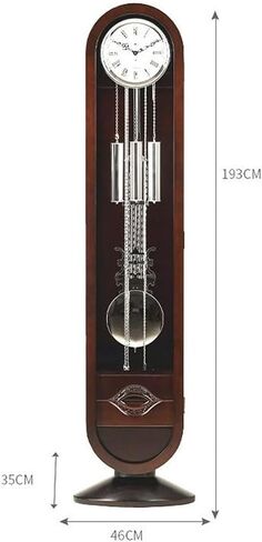 Grandfather Clocks Large Standing Floor Clocks Living Room Luxury Wood Retro Silent Swing Wall Watches Vintage in Saudi Arabia