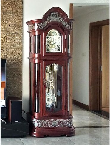 Grandfather Clocks European-Style Floor Clock Living Room Modern Villa Decoration Collection Twelve-Tone Pull Rope Tube in Kuwait