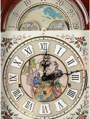 Grandfather Clocks European-Style Floor Clock Living Room Modern Villa Decoration Collection Twelve-Tone Pull Rope Tube in Kuwait