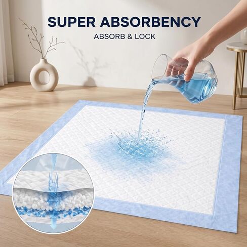 ForPro Basics 5-Layer Leakproof Disposable Underpads, Ultra-Absorbent Incontinence Pads for Babies, Adults, Pets, 30" x 36", 50-Count in Kuwait