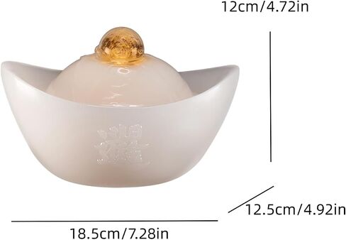 Tabletop Water Fountain - Desktop Humidifier Indoor Waterfall Fountain Home Decoration for Office, Living Room, or Bedroom in Saudi Arabia