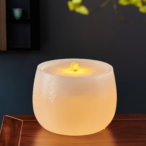 Tabletop Water Fountain - Desktop Humidifier Indoor Waterfall Fountain Home Decoration for Office, Living Room, or Bedroom in Saudi Arabia