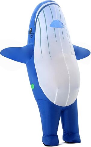 Blow Up Blue Whale Inflatable Costume For Adults Whale Costume for Halloween Party in Saudi Arabia