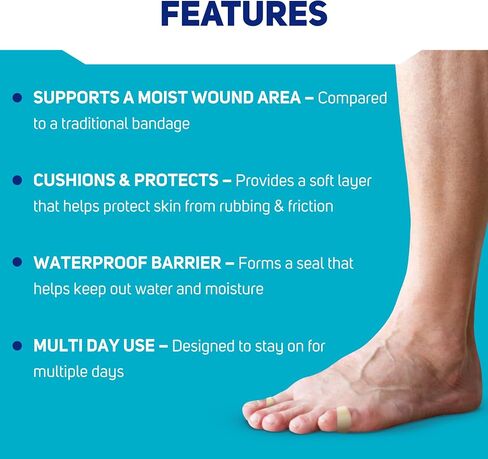 Care Science Hydrocolloid Gel Bandages, Fingers & Toes, Assorted Sizes, 16 ct | Waterproof Barrier for Wound Care or Blisters in Saudi Arabia