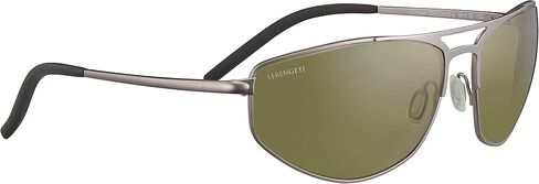 Serengeti Men's MASTEN Oval Sunglasses, Shiny Silver, Large in Kuwait