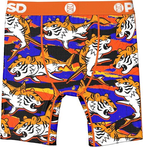 PSD Underwear Youth Boy's Tiger Shark Boxer Brief, Multi, M in Kuwait