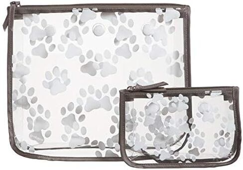 Clear Designer Zipper Insert (Set of 2) Travel Organizer Storage Pop In Bogg Bag (Paws) in Saudi Arabia