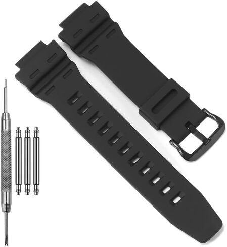 AE1500WH Replacement Strap Compatible with Casio AE1500 WS1500H WS-1700H DW-291 Resin Watch Band Bracelet in Kuwait