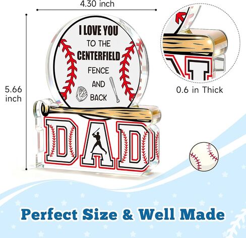 Dad Gifts for Fathers Day from Daughter Son Wife, Father's Day Birthday Gifts for Step Bonus Dad Father in Law Men, Best Dad Ever Present From Daughter Son, Acrylic Desk Sign Home Office Desk Decor in Saudi Arabia