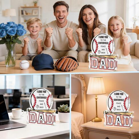 Dad Gifts for Fathers Day from Daughter Son Wife, Father's Day Birthday Gifts for Step Bonus Dad Father in Law Men, Best Dad Ever Present From Daughter Son, Acrylic Desk Sign Home Office Desk Decor in Saudi Arabia