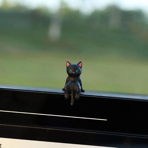 5Pcs Mini Cute Cat Ornament Resin Decoration Cartoon Simulation Animal Car Central Control Screen Home DIY Decoration Ornament in Kuwait