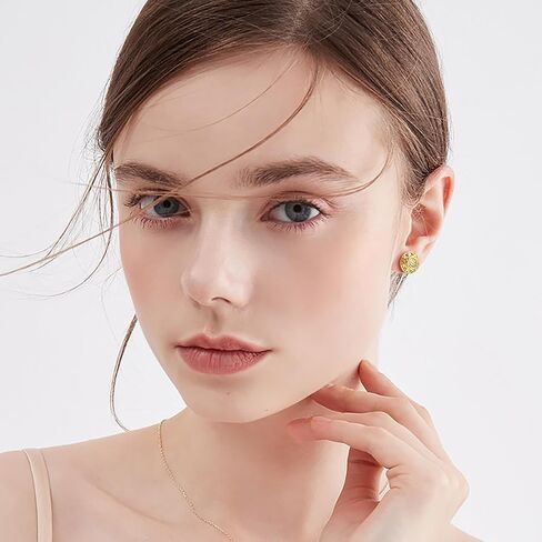 KKR Gold Earrings for Women 14K Gold Studs Earrings for Women Stud Earring for Womens Studs Stunning Hollow Design Stud Earring for Womens in Saudi Arabia