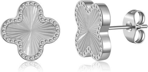 AIPPK 18K Gold Plated Clover Earrings for Women Four Leaf Stud Earrings Lucky Dangle Earrings Fashion Simple Jewelry Gifts for Women in Kuwait