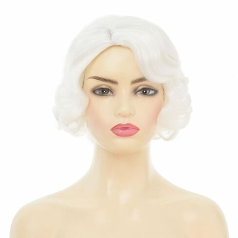 Tseses Brown Curly Wig for Women Shoulder Length 70s 80s Wigs With Bangs Cosplay Halloween Party Hair Wigs in Saudi Arabia