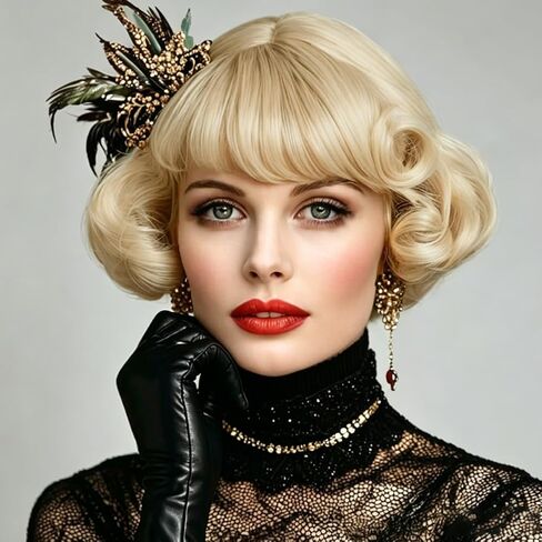 Tseses Brown Curly Wig for Women Shoulder Length 70s 80s Wigs With Bangs Cosplay Halloween Party Hair Wigs in Saudi Arabia