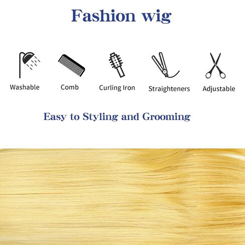WeKen Golden Princess Wig Yellow Blonde Long Wavy Wig for Princess Cosplay Halloween Costume Party (Crown,Earrings,Wig Caps) in Saudi Arabia