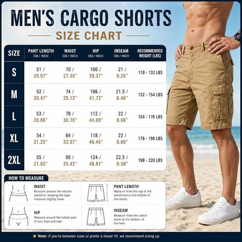 Men's Cargo Shorts Summer Casual Work Shorts Breathable Lightweight Outdoor Hiking Camping Short Pants in Kuwait
