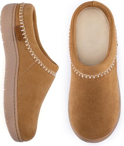 Zigzagger Women's Slip On Moccasin Slippers, Microsuede Indoor/Outdoor Comfy House Shoes with Memory Foam, Cozy Loafer Clog Slippers in Kuwait