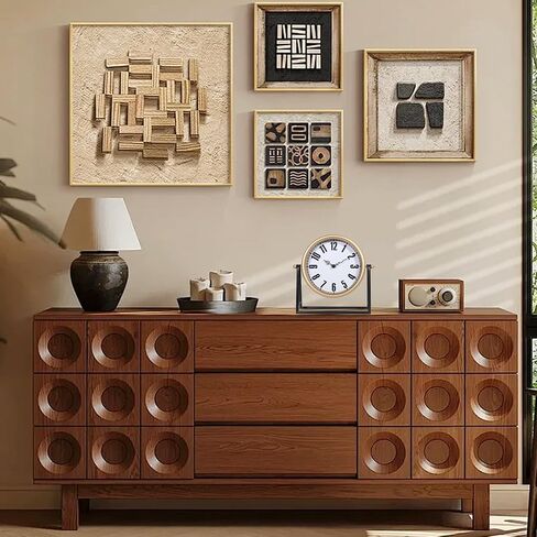 Vintage Gold Table Clock, Silent Non-Ticking Decorative Desk & Mantel Clock, Battery Operated Retro Farmhouse Shelf Decor for Living Room in Saudi Arabia