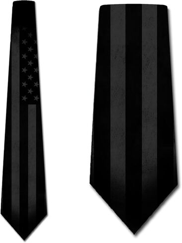 US Flag Ties Mens Dark Patriotic Necktie USA Tie for Men in Kuwait