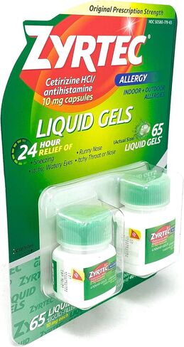 Zyrtec Liquid Gels, 65 Liquid Gels in Kuwait