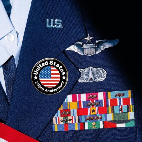 25/50/100/200 pieces United States 250th Anniversary Lapel Pins USA 250 years Patriotic Brooch Pin For Independence Day on July 4th Backpack Hat Bag Jacket Coat Souvenir Gifts Badge Bulk in Saudi Arabia