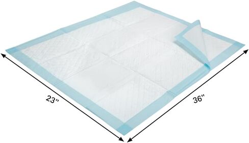 50 Count - 23 x 36 Inch, Procure Disposable Leakproof Underpads, Chronic Incontinence Bed Pads for Adults, Baby, Puppy, Dog Bed Pee Pads, Leak-Proof Super Absorbent, Quick-Dry Soft Surface in Saudi Arabia