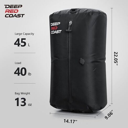 Vacuum Bags for Travel with Pump, 12GAL Compression Packing Cubes with Adjustable Shoulder Strap, IP68 Reusable Vacuum Packing Cubes for Luggage, Backpack, Suitcase, Yoga, Swim, Beach in Saudi Arabia