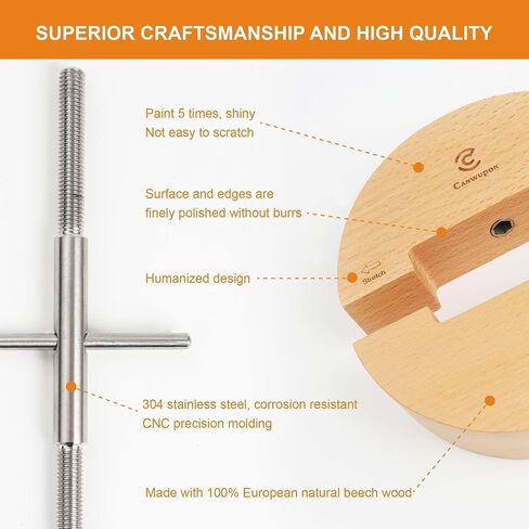 Hat Stretcher for Fitted Hats and Men Cowboy Hat - Jack Stretcher,The Screw with The Handle is Easy to Stretch,Solid Wood & Heavy Duty Unisex Hat (Stainless Steel) in Saudi Arabia