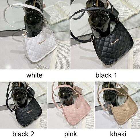 Underarm Bags Women Messenger Bag PU Casual Small (Black) in Kuwait