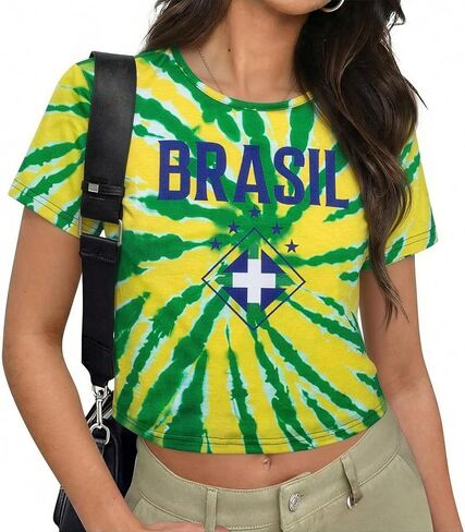 Soccer Cup 2026 Match Shirt Women Game Day Graphic Shirts Soccer Cup Crop Top Football Fans Gift Outfits in Kuwait