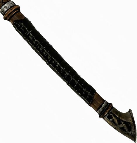 LOOYAR Norse Rune Aegishjalmur & Valknut Foam Axe for Cosplay & Display | Norse Aegishjalmur battle axe PU foam Valknut and rune engravings Lightweight safe construction For LARP, cosplay, Halloween in Kuwait