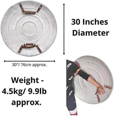 Metal Shield Costume/Collectible Replica (Red)- 30" Shield - Large for Adults in Saudi Arabia
