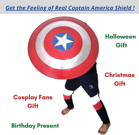Metal Shield Costume/Collectible Replica (Red)- 30" Shield - Large for Adults in Saudi Arabia