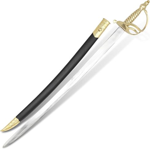 Armory Replicas™ 1776 Battle of Bunker Hill Sword – 36-Inch EN45 Steel Blade with Brass Hilt, Historical Replica in Kuwait