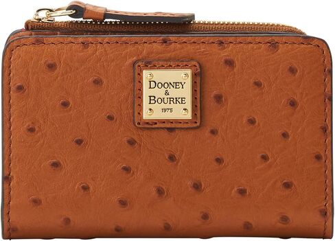 محفظة بطاقات الائتمان Dooney & Bourke Ostrich Zip 14 in Kuwait