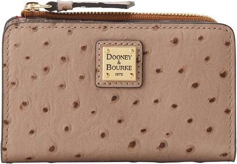 محفظة بطاقات الائتمان Dooney & Bourke Ostrich Zip 14 in Kuwait