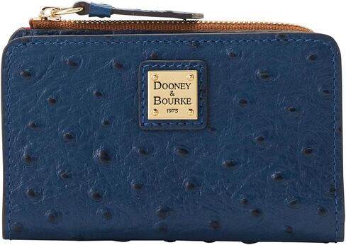 محفظة بطاقات الائتمان Dooney & Bourke Ostrich Zip 14 in Kuwait