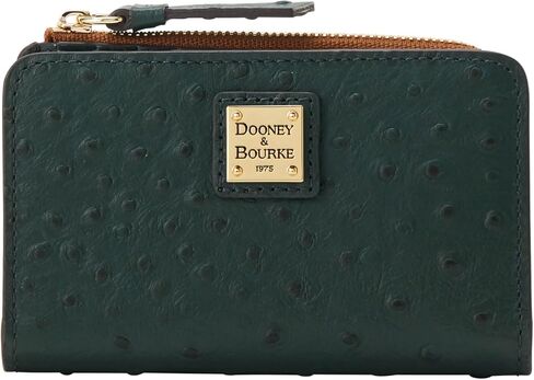 محفظة بطاقات الائتمان Dooney & Bourke Ostrich Zip 14 in Kuwait