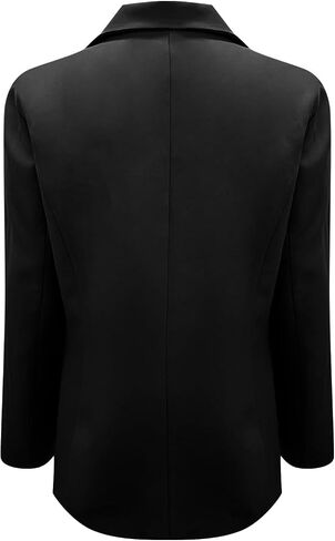 Blazers for Women with Pockets Long Sleeve Office Spring Jackets Single Button Blazer Dressy Business Casual Work Suit Coats in Kuwait