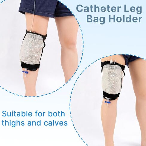 Catheter Leg Bag Holder,Mesh Catheter Bag Holder | Breathable and Discreet Catheter Supplies for Catheter Bag Stay in Place in Kuwait
