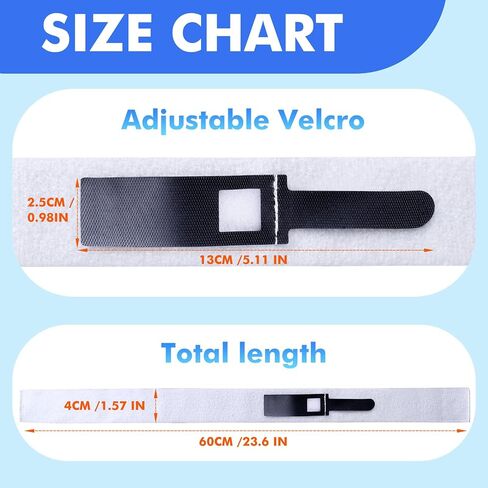 3-Pack Catheter Leg Strap, Anti-Slip Foley Catheter Stabilization Device with Silicone Grip, Reusable Tube Holder for Active Daily Care & Sleep, Hook and Loop Closure, 60cm/23.6IN in Saudi Arabia