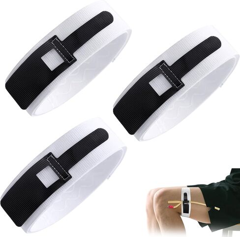 3-Pack Catheter Leg Strap, Anti-Slip Foley Catheter Stabilization Device with Silicone Grip, Reusable Tube Holder for Active Daily Care & Sleep, Hook and Loop Closure, 60cm/23.6IN in Saudi Arabia