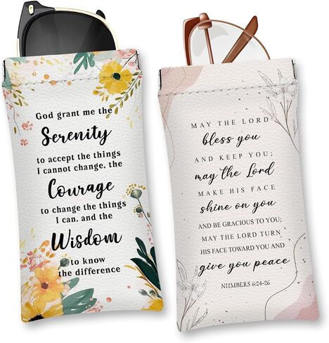 Eyeglasses Sunglasses Case PU Soft Squeeze Top Glasses Pouch for Women Men,Floral Pattern Portable Anti Scratch in Saudi Arabia