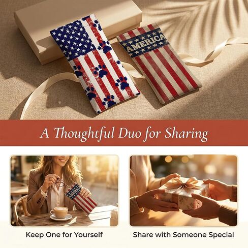 Glasses Case, PU Leather Soft Eyeglass Cases Gift for Women, Vintage American Flag Pattern Pattern Print Sunglasses Pouch in Saudi Arabia