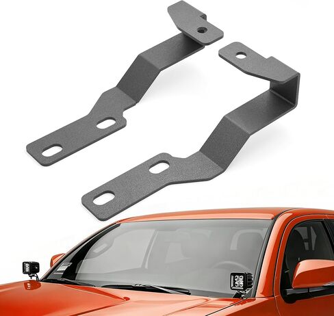 Ditch Light Brackets Hood Hinges Mount Bracket Compatible with 2010-2023 Toyota 4Runner for Auxiliary Offroad LED Pod Lighting Work (2PCS, Black) in Kuwait