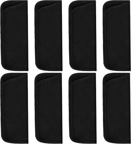 8 Pack Eyeglass Case Soft, Eyeglass Case Fabric Spectacle Pouch, Black Sunglasses Protective Glasses Cases for travel in Saudi Arabia
